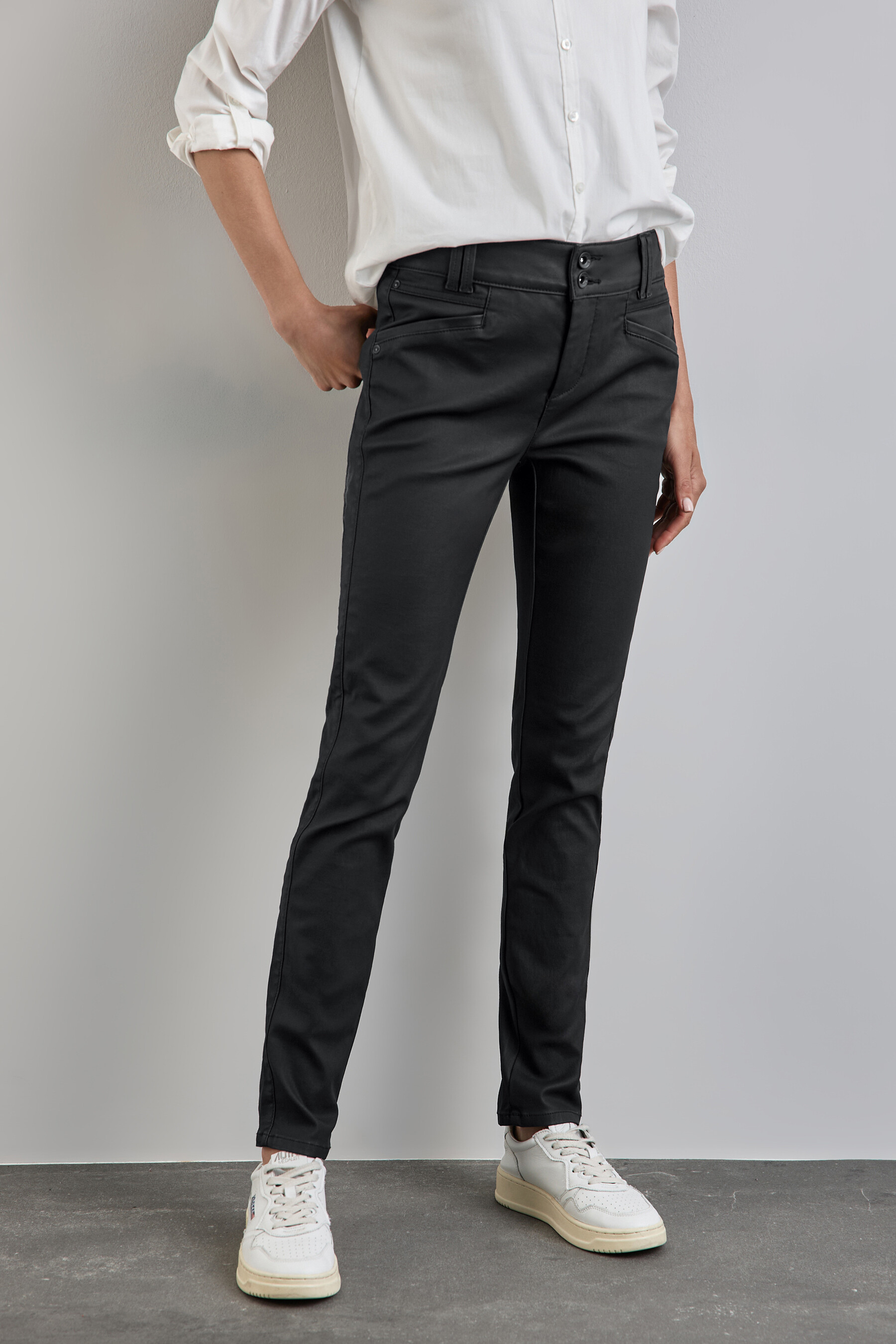 Pantalon Noir STREET ONE A377897 10001 BLACK POINTCARRE